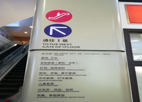 透明貼 (玻璃貼) - 商場指示